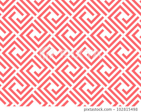 Abstract geometric pattern. A seamless vector background. White and pink ornament. Graphic modern pattern. Simple lattice graphic design 102815498