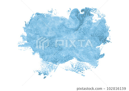 Light blue paintbrush isolated on white background. Watercolor Light blue paintbrush isolated on white background. Watercolor 102816139