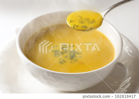 pumpkin potage soup pumpkin potage soup 102818417