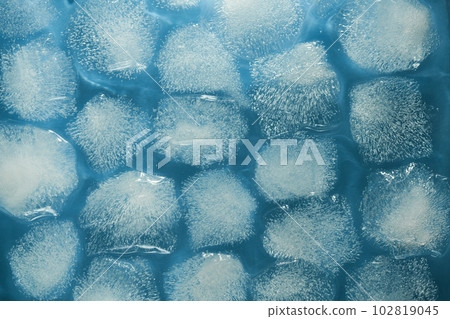Background texture of ice cubes. Concept of freshness and cold. Background texture of ice cubes. Concept of freshness and cold. 102819045