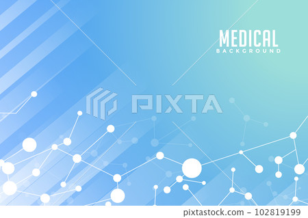 modern blue medical background with molecules gradient vector 102819199