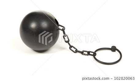 Heavy looking ball with cuff chain for prisoners Heavy looking ball with cuff chain for prisoners 102820063