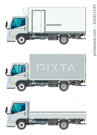 Illustration of a small truck Illustration of a small truck 102821543