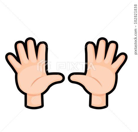 counting hand.finger number ten  illustration vector 102821838