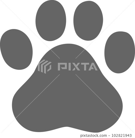 深灰色狗腳印 102821943