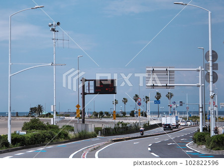 Disaster prevention equipment on roads in Shonan 102822596