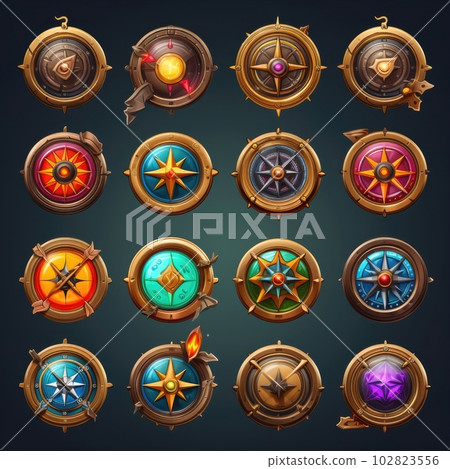 navigation compass game ai generated 102823556