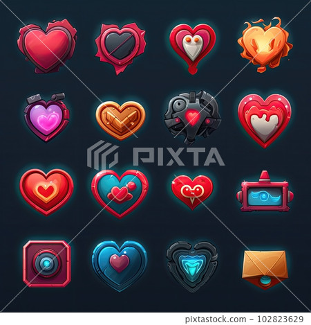 valentine heart game ai generated valentine heart game ai generated 102823629