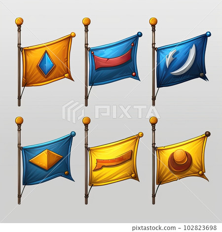 icon pennant flag game ai generated icon pennant flag game ai generated 102823698