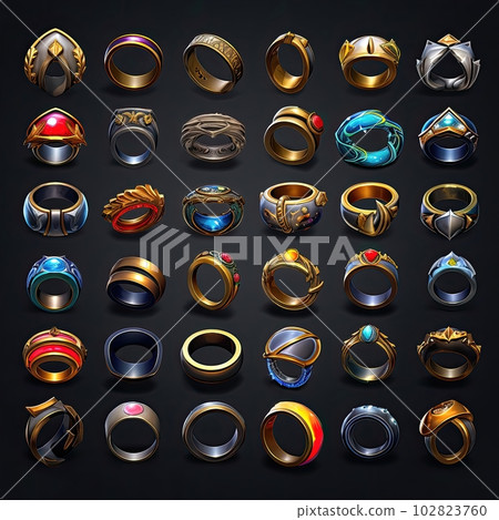 shiny ring circle game ai generated 102823760