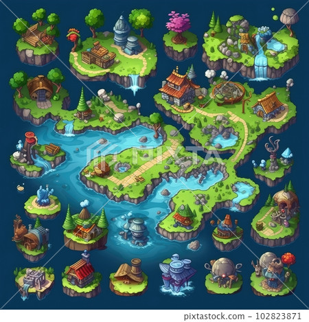 scene land game ai generated 102823871