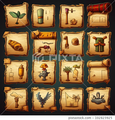 medieval papyrus scroll game ai generated medieval papyrus scroll game ai generated 102823925