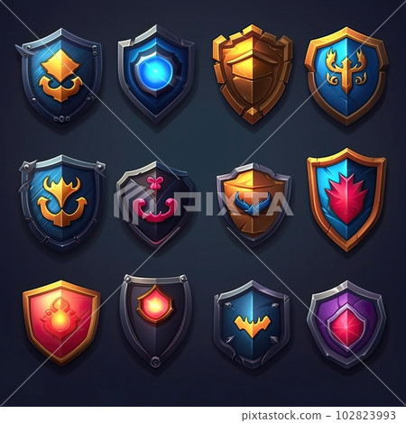 guard shield game ai generated 102823993