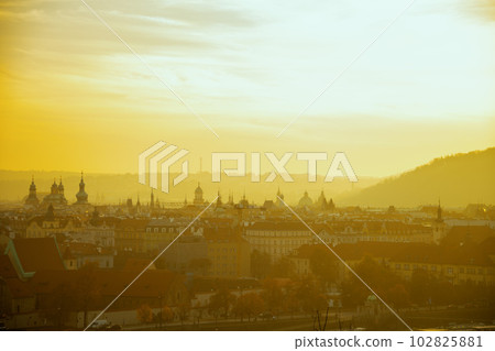 landscape panorama with church of our lady before tyn landscape panorama with church of our lady before tyn 102825881