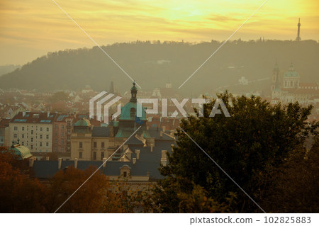 landscape with Straka Academy dome landscape with Straka Academy dome 102825883