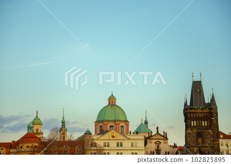 landscape with Old Town Bridge Tower landscape with Old Town Bridge Tower 102825895