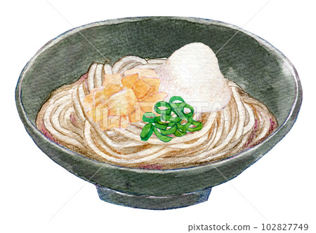 越前蕎麥麵水彩插圖手繪插圖 越前蕎麥麵水彩插圖手繪插圖 102827749