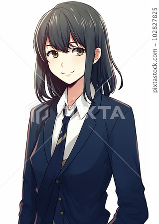 微笑的女學生(生成 ai) 微笑的女學生(生成 ai) 102827825