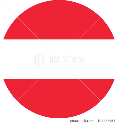 round Austrian flag of Austria 102827961