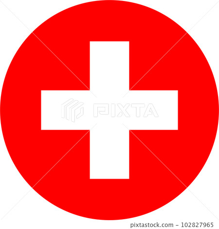 round Swiss flag of Switzerland round Swiss flag of Switzerland 102827965