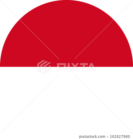 round Monegasque flag of Monaco round Monegasque flag of Monaco 102827980