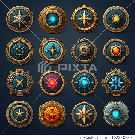 ui compass game ai generated ui compass game ai generated 102828780