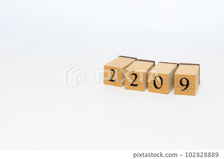 Wooden block number 4 digits 2209 102828889