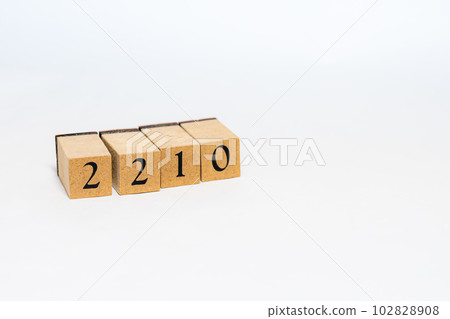 Wooden block number 4 digits 2210 Wooden block number 4 digits 2210 102828908