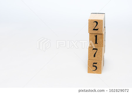 Wooden block number 4 digits 102829072