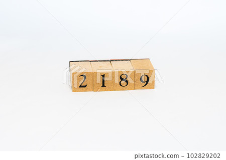 Wood block number 4 digits 2189 Wood block number 4 digits 2189 102829202