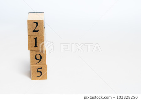 Wood block number 4 digits 2195 102829250