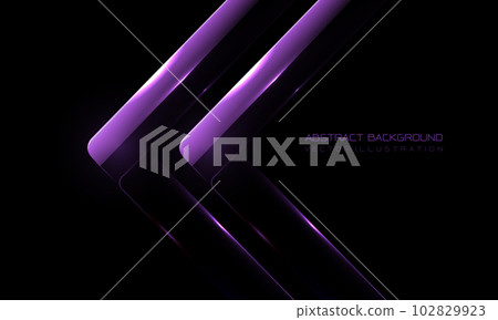 Abstract twin purple arrow grass glossy direction geometric on black design modern luxury futuristic technology creative background vector 102829923