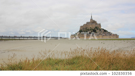 Le Mont-Saint-Michel famous abbey and fort in the Normandy, France. Le Mont-Saint-Michel famous abbey and fort in the Normandy, France. 102830356