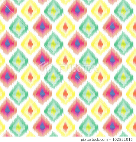 seamless ethnic pattern repeats ikat ogee art floral and geometric elements black and white modern tribal design texture, vintage, fabric, carpet clothing folk Stitch embroidery vector background seamless ethnic pattern repeats ikat ogee art floral and geometric elements black and white modern tribal design texture, vintage, fabric, carpet clothing folk Stitch embroidery vector background 102831015