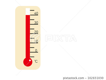 Thermometer showing 40℃ 102831030