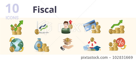 Fiscal set. Creative icons: financial economic, fluctuation, self investing, payment method, increased profit, global economy, capital, commodity, consumption, interest rate. Fiscal set. Creative icons: financial economic, fluctuation, self investing, payment method, increased profit, global economy, capital, commodity, consumption, interest rate. 102831669
