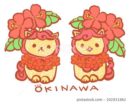 風獅爺與芙蓉花環 風獅爺與芙蓉花環 102831862