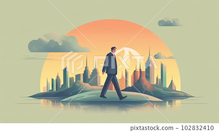 Business person working in a bright office Business person working in a bright office 102832410