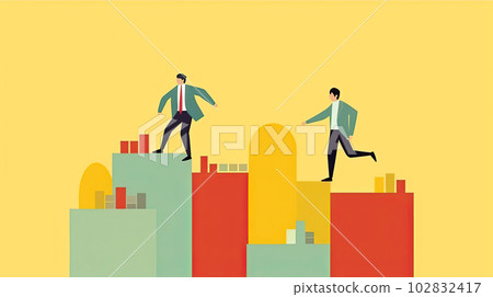 在明亮的辦公室工作的商務人士 在明亮的辦公室工作的商務人士 102832417