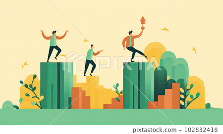 Business person working in a bright office Business person working in a bright office 102832418