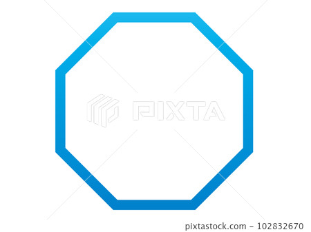 An illustration inspired by a symbol Octagon 102832670