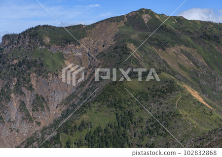 從劍峰山看到深秋的穗高山 102832868