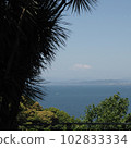 Fuji can be seen faintly over the sea 102833334