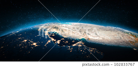 Middle East city lights 102833767