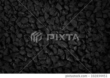 Natural stone pattern for background, black and grey stone gravel texture. Natural stone pattern for background, black and grey stone gravel texture. 102834451