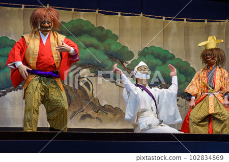 Kyogen (Kyoto Senbon Enmado, the play "Enmacho") 102834869