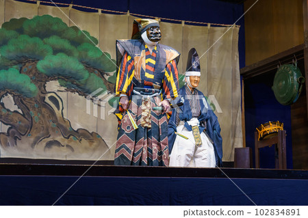 Kyogen (Kyoto Senbon Enmado's play "Hanatojin") 102834891