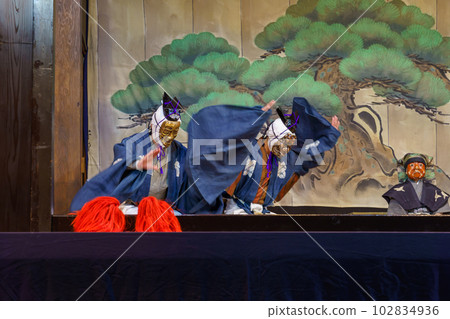 Kyogen (Kyoto, Senbon Enmado, the play "Tsuchigumo") 102834936