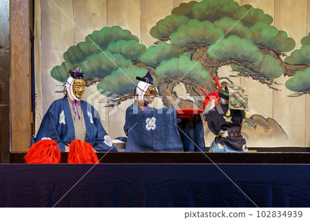 Kyogen (Kyoto, Senbon Enmado, the play "Tsuchigumo") 102834939