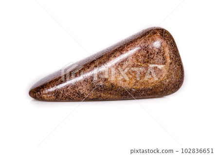 Macro mineral stone Jasper on white background Macro mineral stone Jasper on white background 102836651